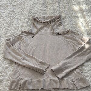 Beige Long Sleeve Hoodie